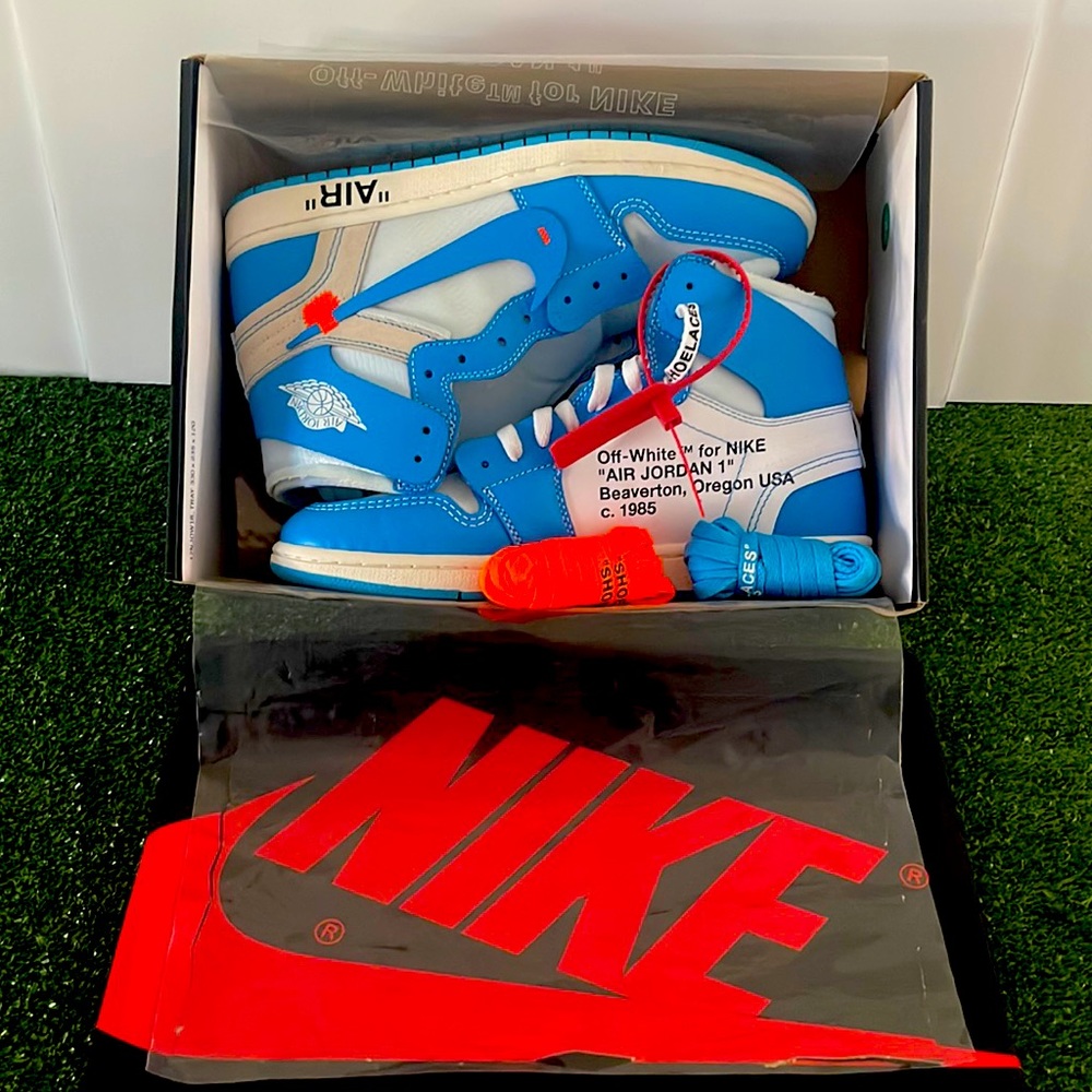 Size 9.5 - Jordan 1 Retro High OG x OFF-WHITE UNC 2018